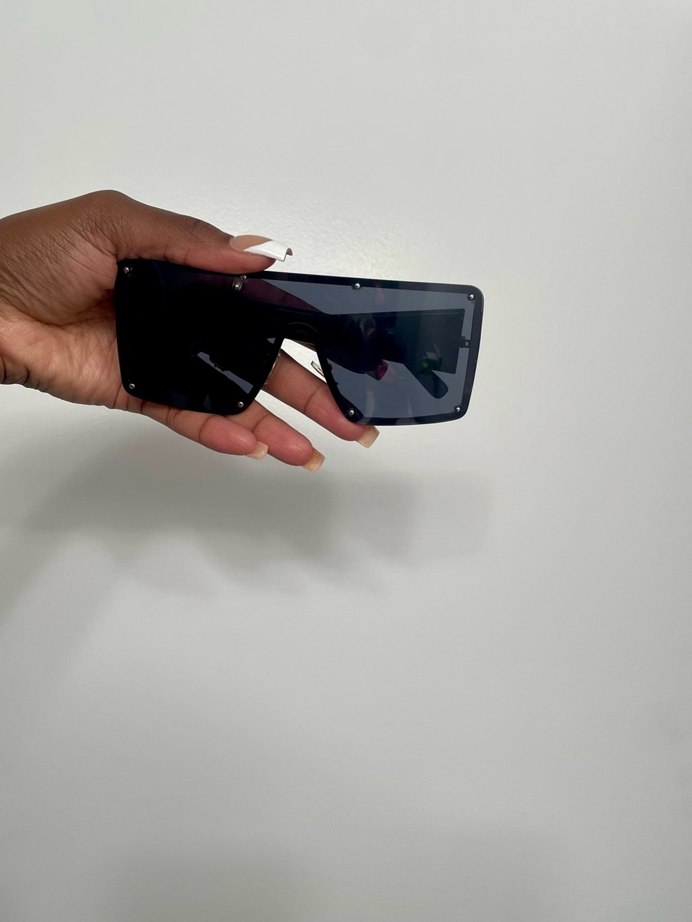 Oversized Shield Sunglasses in Black(new)